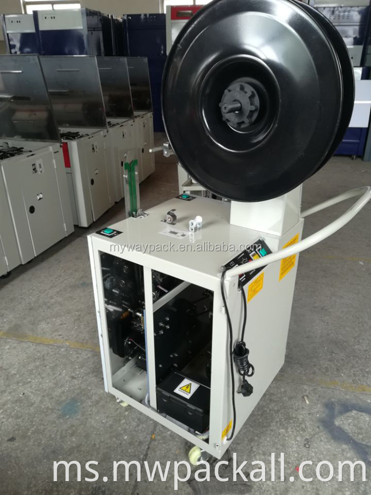 Mesin pengikat palet kotak kadbod PP semi auto berkualiti tinggi China untuk barangan berat